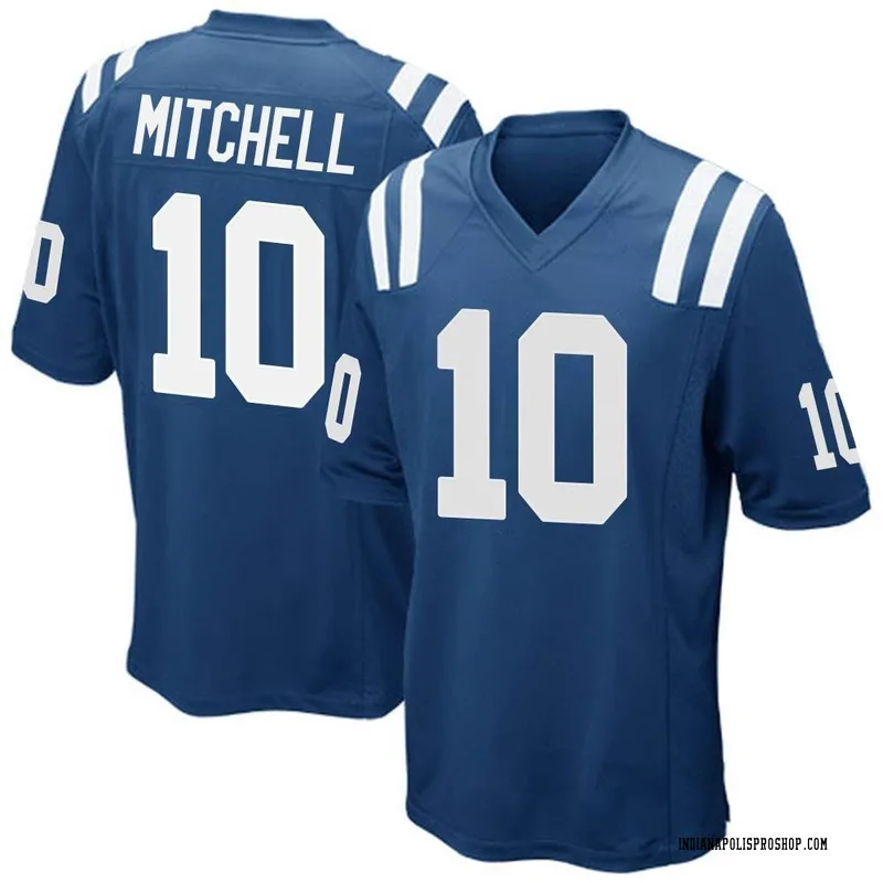 Royal Blue Men's Adonai Mitchell Indianapolis Colts Game Team Color Jersey