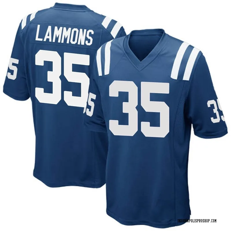 Royal Blue Men's Chris Lammons Indianapolis Colts Game Team Color Jersey