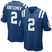 Royal Blue Men's D.J. Montgomery Indianapolis Colts Game Team Color Jersey