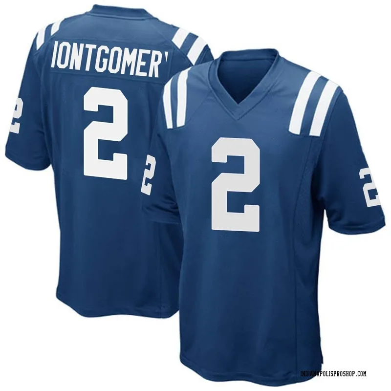 Royal Blue Men's D.J. Montgomery Indianapolis Colts Game Team Color Jersey