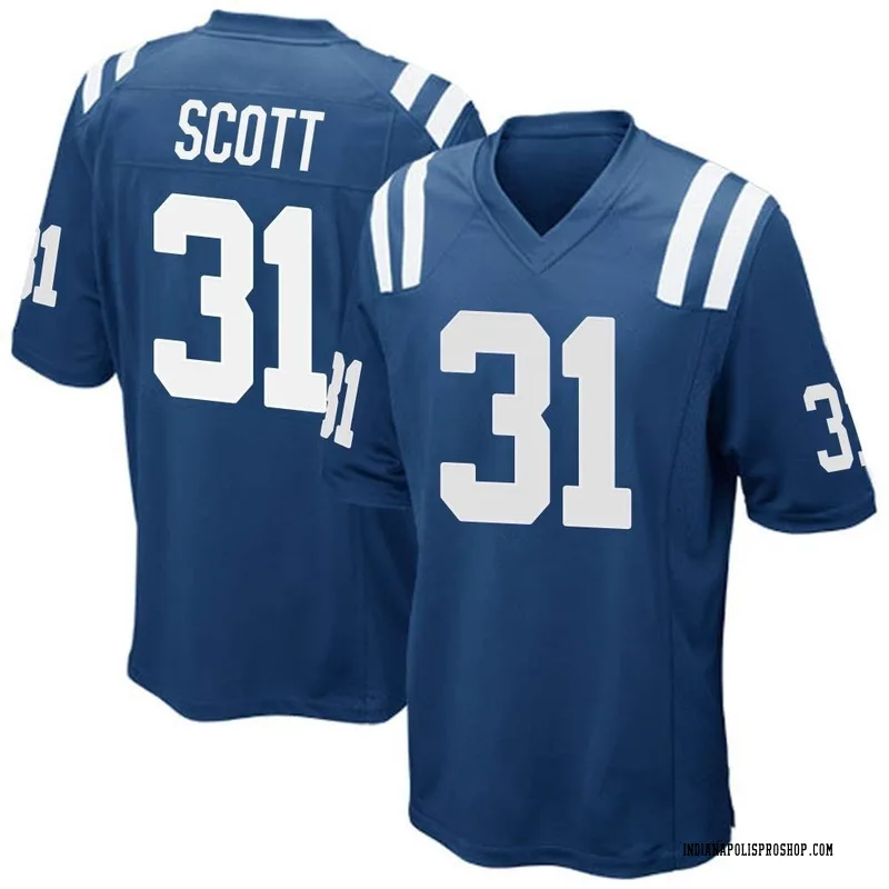 Royal Blue Men's Daniel Scott Indianapolis Colts Game Team Color Jersey