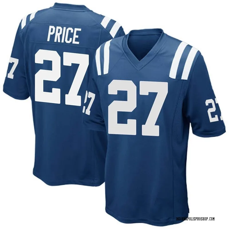 Royal Blue Men's D'vonte Price Indianapolis Colts Game Team Color Jersey