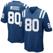 Royal Blue Men's Jelani Woods Indianapolis Colts Game Team Color Jersey