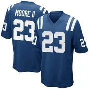 Royal Blue Men's Kenny Moore II Indianapolis Colts Game Team Color Jersey