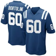 Royal Blue Men's Tanor Bortolini Indianapolis Colts Game Team Color Jersey