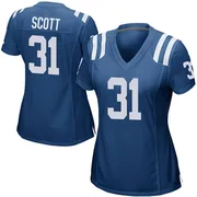 Royal Blue Women's Daniel Scott Indianapolis Colts Game Team Color Jersey