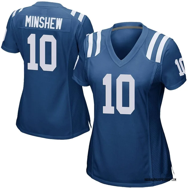 Gardner Minshew 10 Indianapolis Colts Women Game Jersey - White - Bluefink