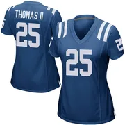 Royal Blue Women's Rodney Thomas II Indianapolis Colts Game Team Color Jersey