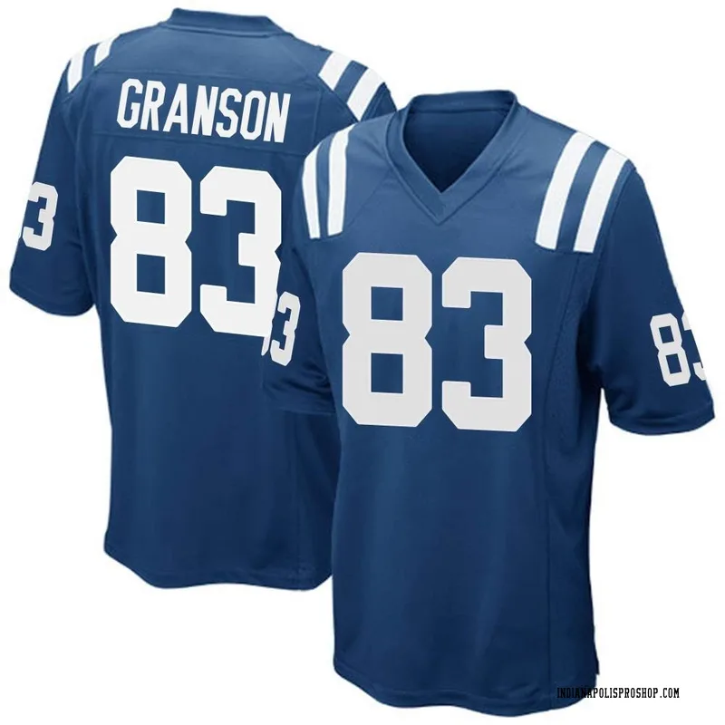 Royal Blue Youth Kylen Granson Indianapolis Colts Game Team Color Jersey