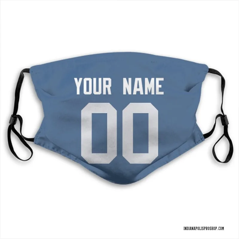 Royal Custom Indianapolis Colts Washable & Reusable Face Mask With PM2.5 Filter