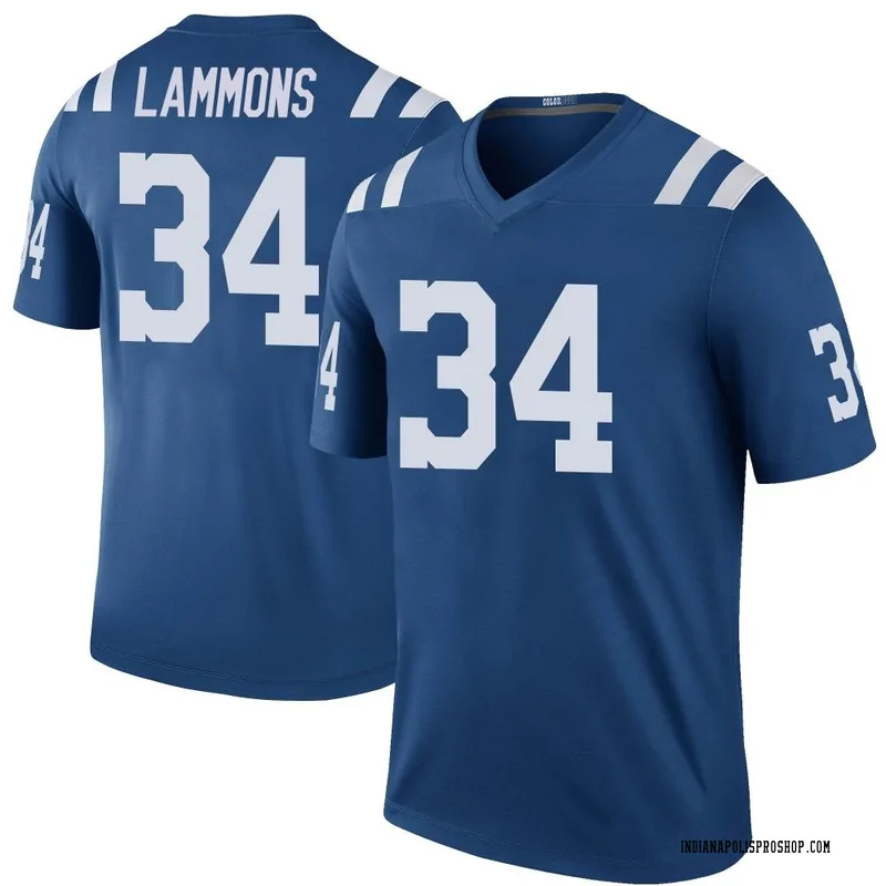 Chris Lammons Men's Nike White Indianapolis Colts Custom Game Jersey Size: 3XL