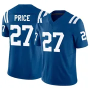 Royal Men's D'vonte Price Indianapolis Colts Limited Vapor F.U.S.E. Jersey