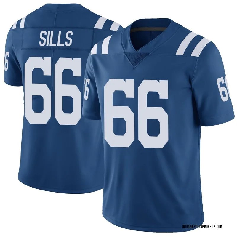 Royal Men's Josh Sills Indianapolis Colts Limited Color Rush Vapor Untouchable Jersey