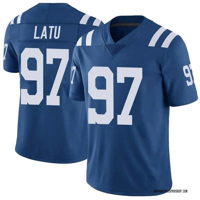 Royal Men's Laiatu Latu Indianapolis Colts Limited Color Rush Vapor Untouchable Jersey