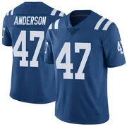 Royal Men's Liam Anderson Indianapolis Colts Limited Color Rush Vapor Untouchable Jersey