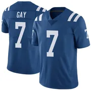 Royal Men's Matt Gay Indianapolis Colts Limited Color Rush Vapor Untouchable Jersey