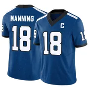 Royal Men's Peyton Manning Indianapolis Colts Limited Indiana Nights Alternate Vapor F.U.S.E. Jersey