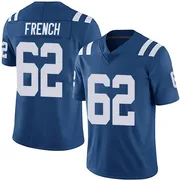 Royal Men's Wesley French Indianapolis Colts Limited Team Color Vapor Untouchable Jersey