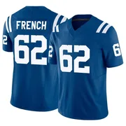 Royal Men's Wesley French Indianapolis Colts Limited Vapor F.U.S.E. Jersey