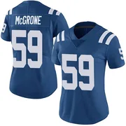 Royal Women's Cameron McGrone Indianapolis Colts Limited Team Color Vapor Untouchable Jersey