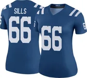 Royal Women's Josh Sills Indianapolis Colts Legend Color Rush Jersey