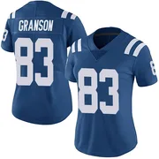 Royal Women's Kylen Granson Indianapolis Colts Limited Team Color Vapor Untouchable Jersey