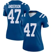 Royal Women's Liam Anderson Indianapolis Colts Legend Jersey