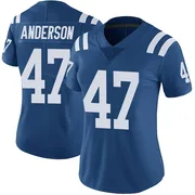 Royal Women's Liam Anderson Indianapolis Colts Limited Color Rush Vapor Untouchable Jersey