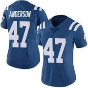 Royal Women's Liam Anderson Indianapolis Colts Limited Team Color Vapor Untouchable Jersey