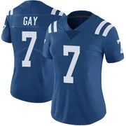 Royal Women's Matt Gay Indianapolis Colts Limited Color Rush Vapor Untouchable Jersey