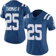 Royal Women's Rodney Thomas II Indianapolis Colts Limited Team Color Vapor Untouchable Jersey