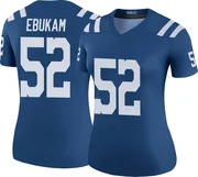 Royal Women's Samson Ebukam Indianapolis Colts Legend Color Rush Jersey