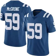 Royal Youth Cameron McGrone Indianapolis Colts Limited Team Color Vapor Untouchable Jersey