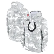 White/Gray Youth Indianapolis Colts 2024 Salute To Service Pullover Hoodie