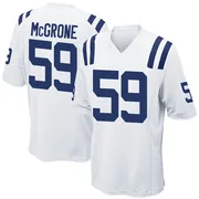 White Men's Cameron McGrone Indianapolis Colts Game Jersey