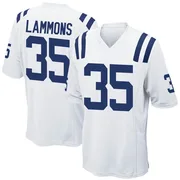 White Men's Chris Lammons Indianapolis Colts Game Jersey