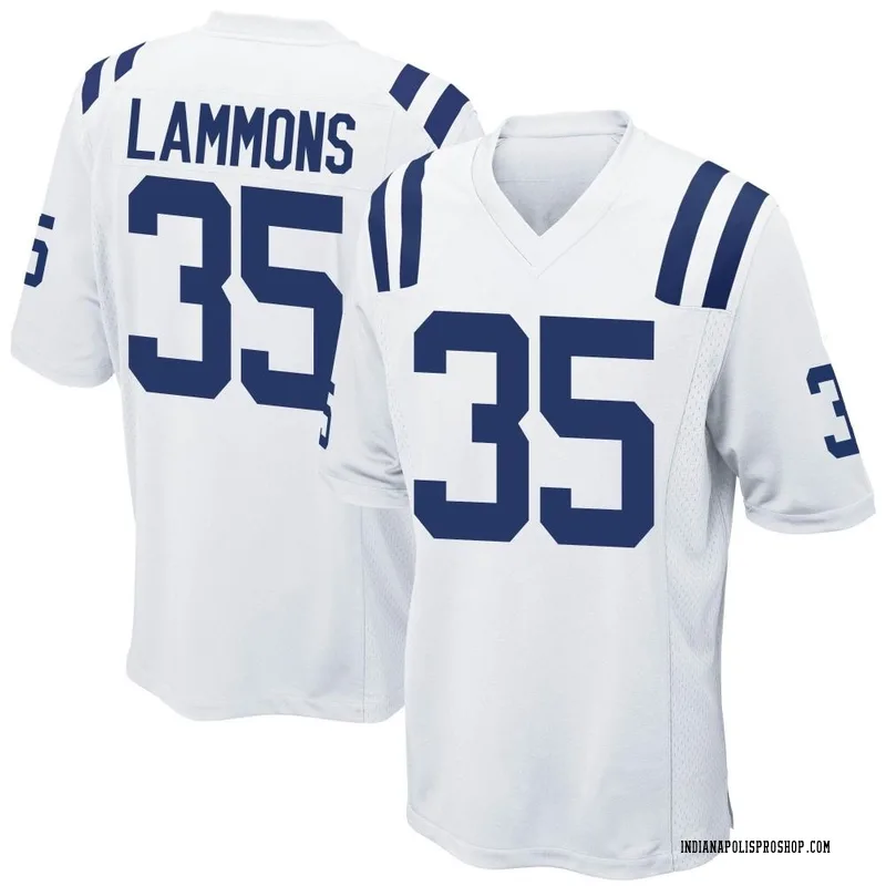 White Men's Chris Lammons Indianapolis Colts Game Jersey