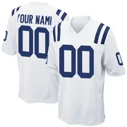 White Men's Custom Indianapolis Colts Game Jersey