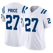 White Men's D'vonte Price Indianapolis Colts Limited Vapor F.U.S.E. Jersey