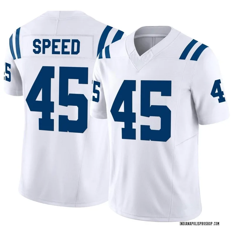 E.J. Speed Indianapolis Colts Men's White Name & Number Logo T-Shirt 