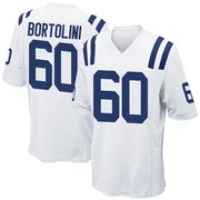 White Men's Tanor Bortolini Indianapolis Colts Game Jersey