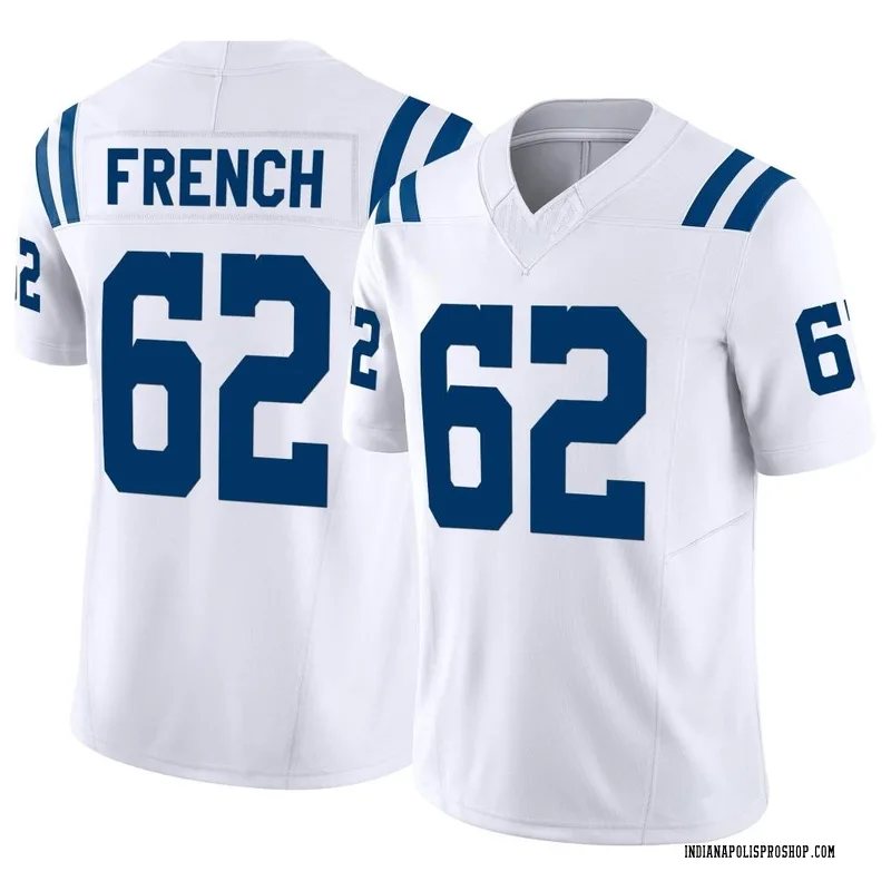 Men's Nike Wesley French Royal Indianapolis Colts Game Player Jersey