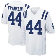 White Men's Zaire Franklin Indianapolis Colts Game Jersey