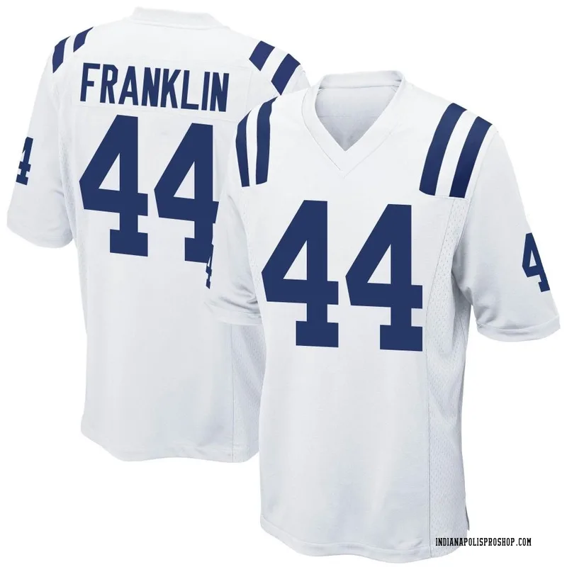 White Men's Zaire Franklin Indianapolis Colts Game Jersey