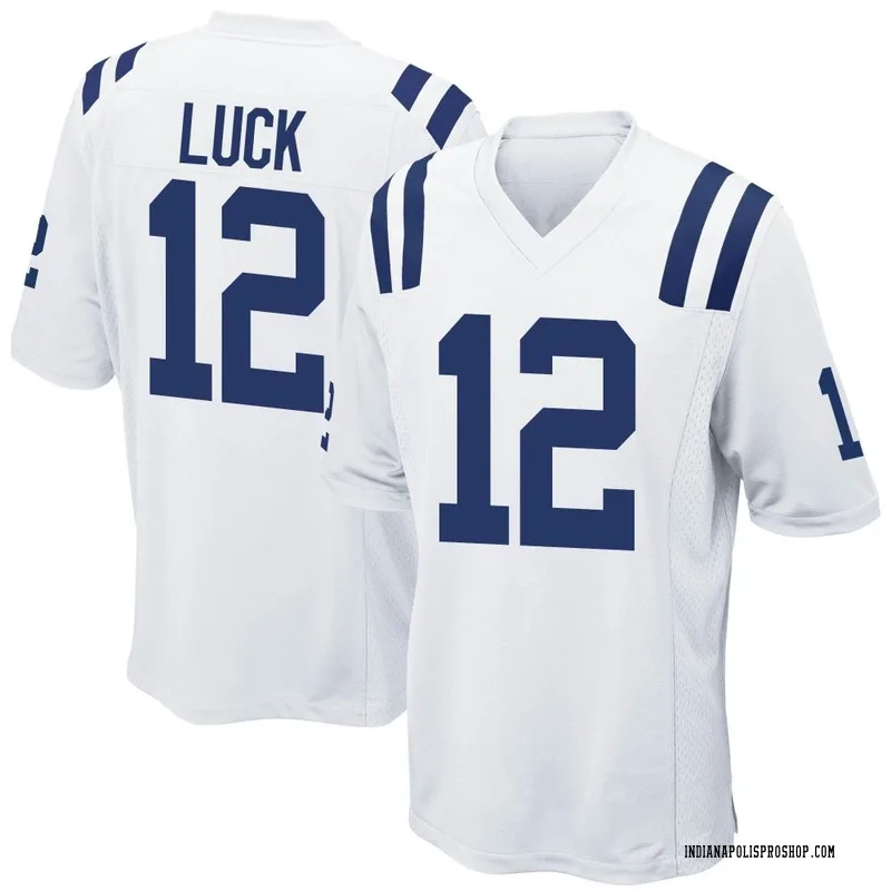 White Youth Andrew Luck Indianapolis Colts Game Jersey