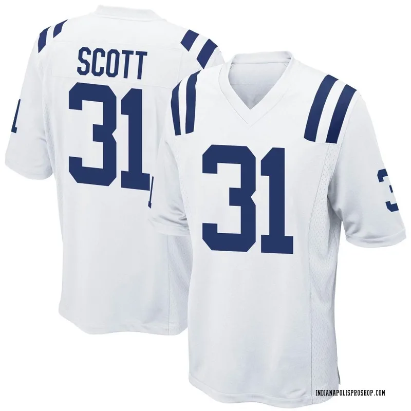 White Youth Daniel Scott Indianapolis Colts Game Jersey