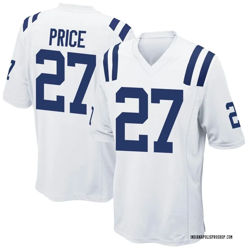 White Youth D'vonte Price Indianapolis Colts Game Jersey