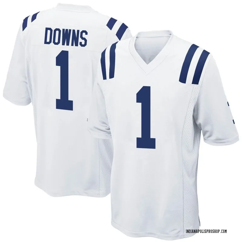 White Youth Josh Downs Indianapolis Colts Game Jersey