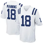 White Youth Peyton Manning Indianapolis Colts Game Jersey