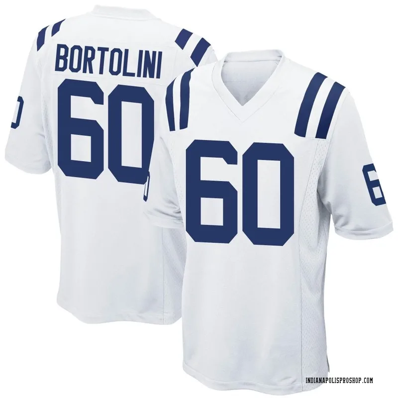 White Youth Tanor Bortolini Indianapolis Colts Game Jersey